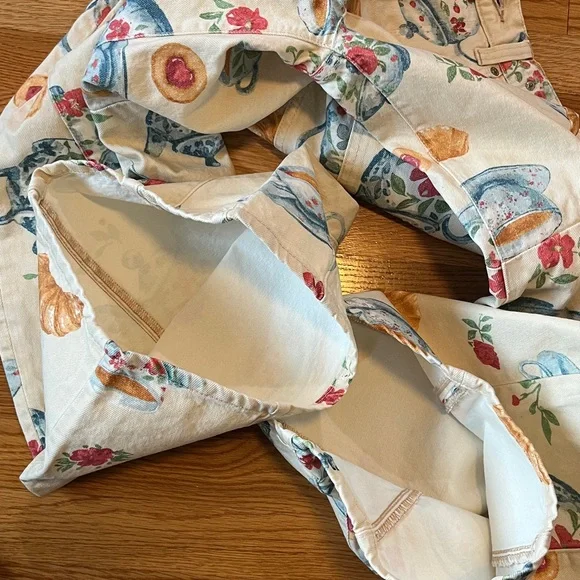 We The Free Eden Printed Wide Leg Slouchy Flare Jeans Size 28 NWT - Picture 13 of 14